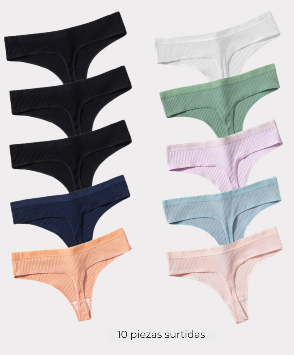 Set of 10 Antibacterial Panties