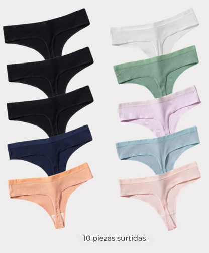 Set of 10 Antibacterial Panties