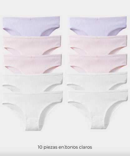 Set of 10 Antibacterial Panties